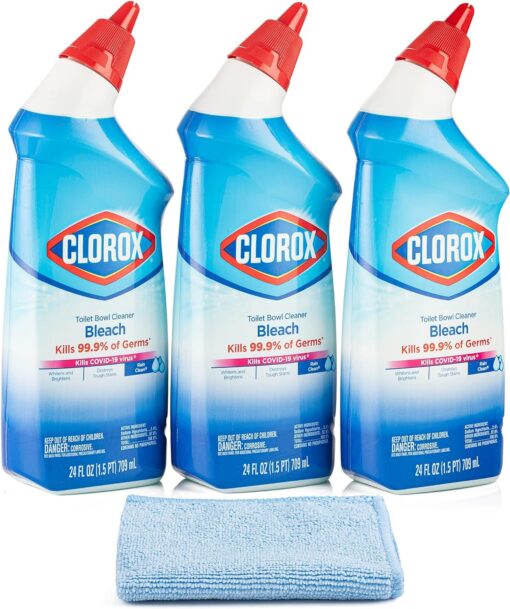 3 Clorox Toilet Bowl Cleaner with Bleach