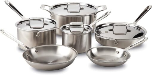 All Clad D5 5 Ply Brushed Stainless Steel Cookware