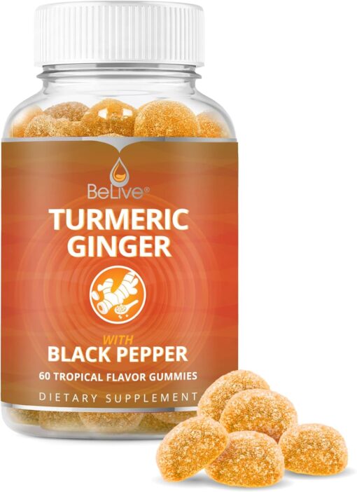 BeLive Turmeric Curcumin with Black Pepper Ginger