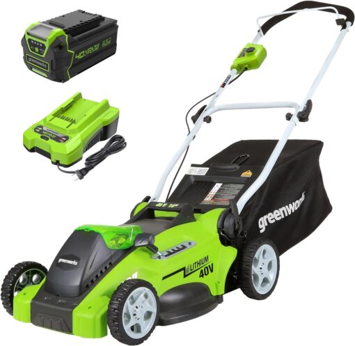 Greenworks 40V 16″ Cordless Push Lawn Mower