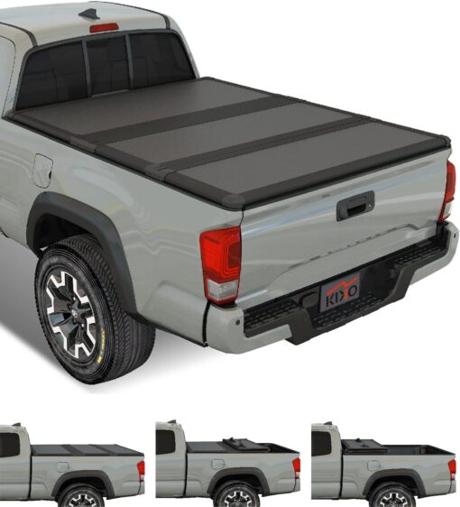 Kikito Professional FRP Hard Tri Fold Truck Bed Tonneau Cover