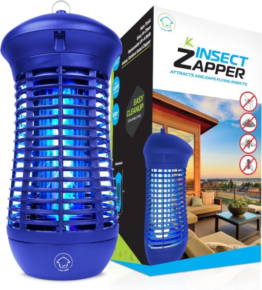 Livin Well Blue Bug Zapper Indoor Outdoor