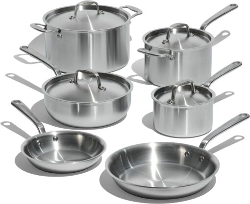 Made In Cookware – 10 Piece Stainless Steel Pot and Pan Set
