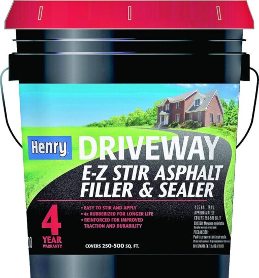 Rubber E Z Stir Driveway Asphalt FillerSealer