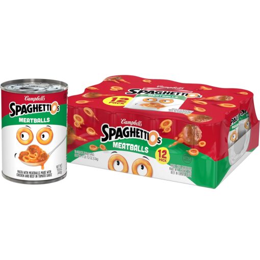 SpaghettiOs Campbells Canned Pasta with Meatballs
