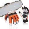 Vgo. 1 Pair Chainsaw Work Gloves