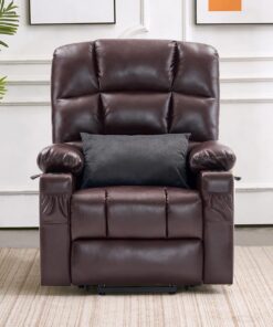 Mcombo Large Lay Flat Dual Motor Power Lift Recliner Chair